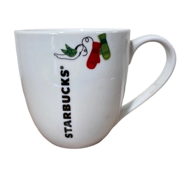 Starbucks Other - Starbucks 2011 Christmas Holiday Coffee Cup Mittens Doves Green Red Collectors